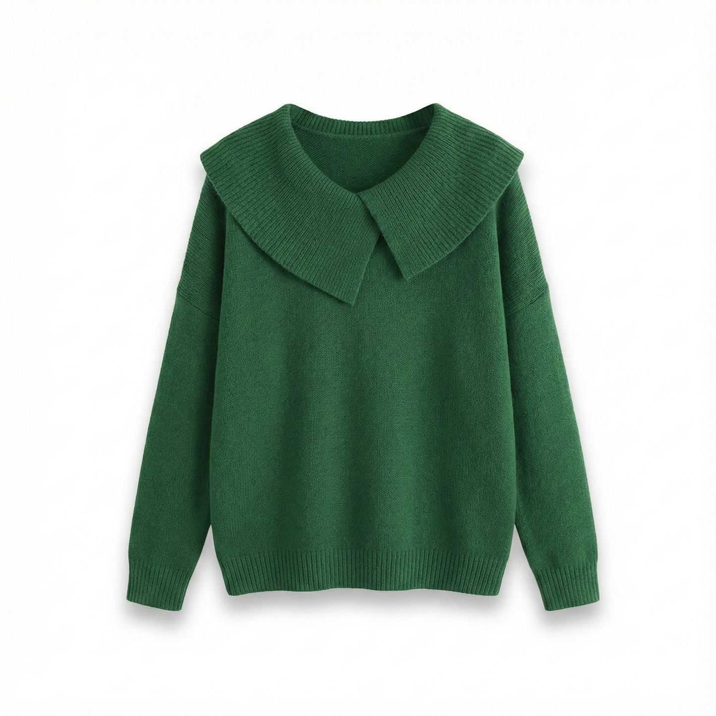 The Lucia Fold-Neck Jumper