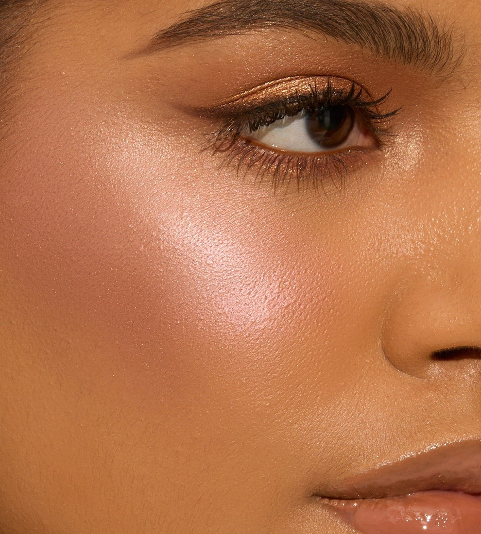 LumiGlow Radiance Eye & Cheek Highlight Palette + Bonus Brush