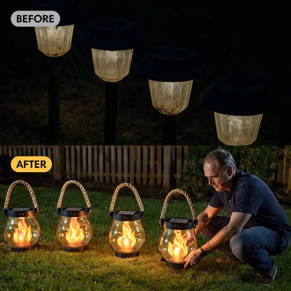 AuroraGlow Solar Lantern