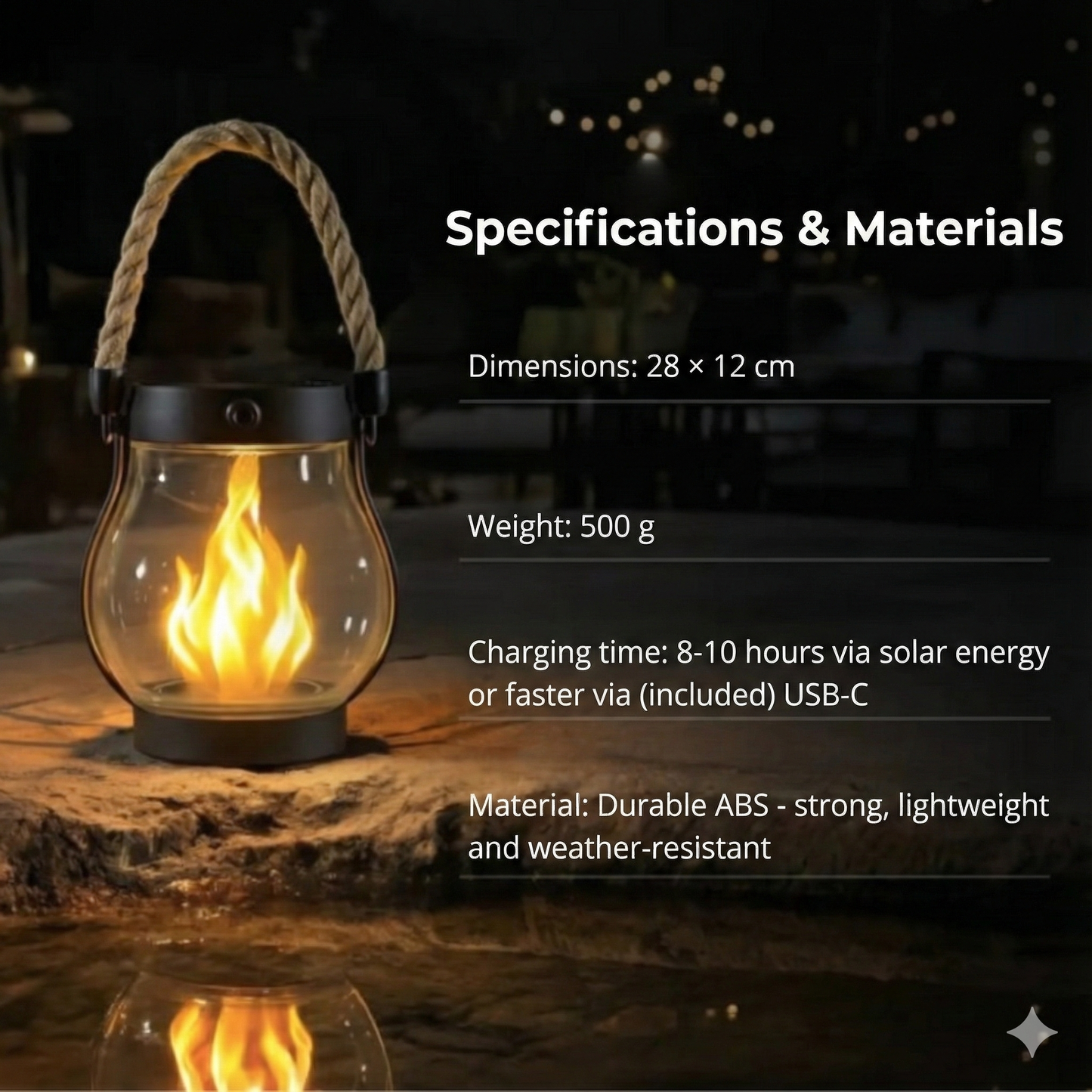 AuroraGlow Solar Lantern