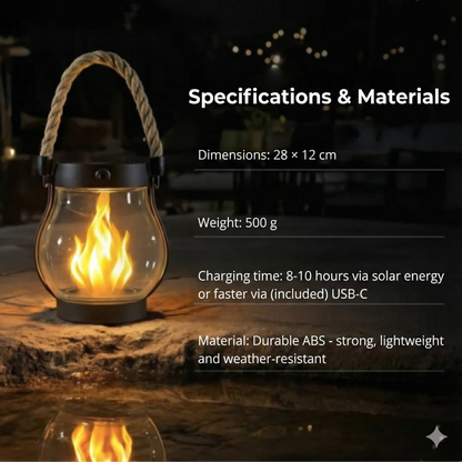 AuroraGlow Solar Lantern