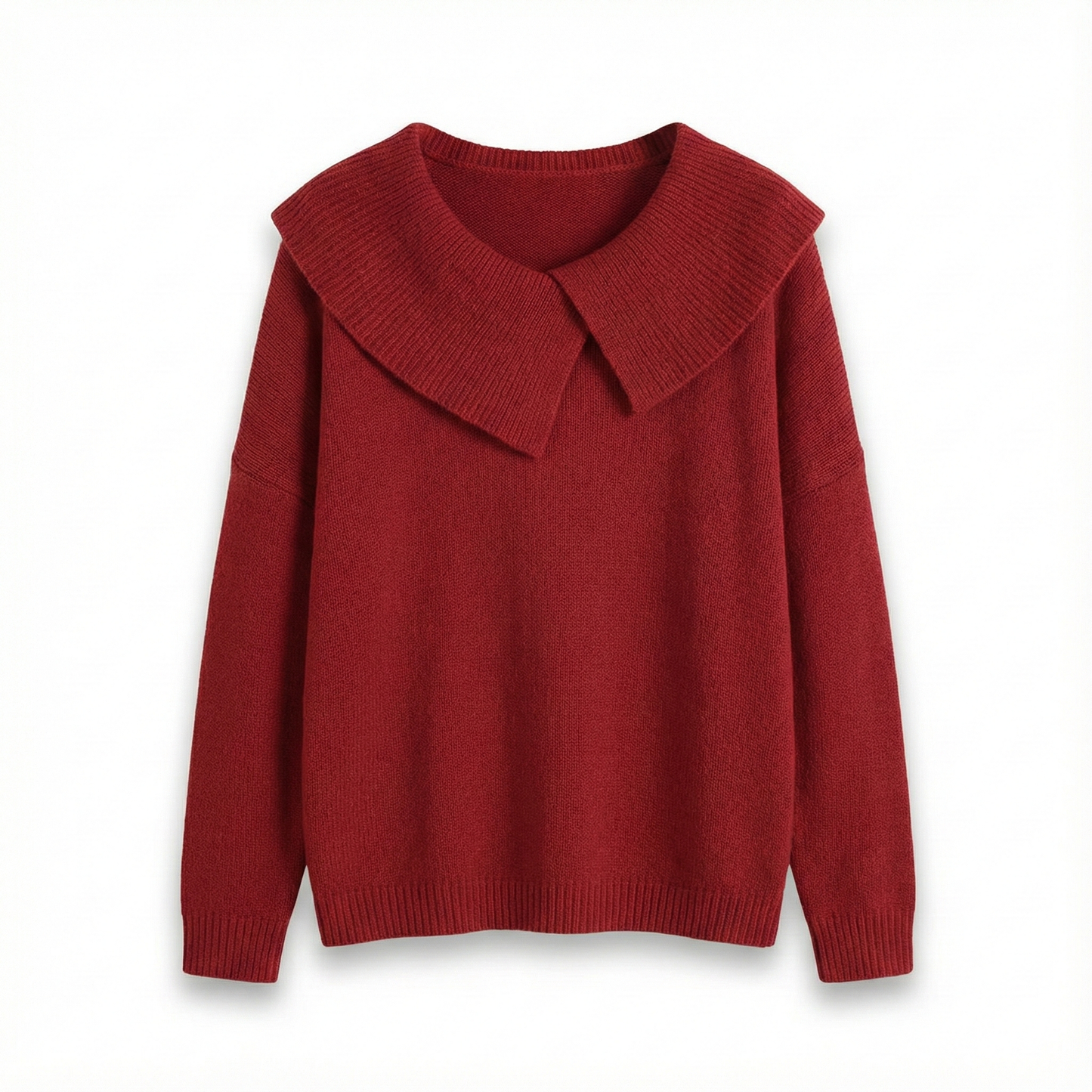 The Lucia Fold-Neck Jumper