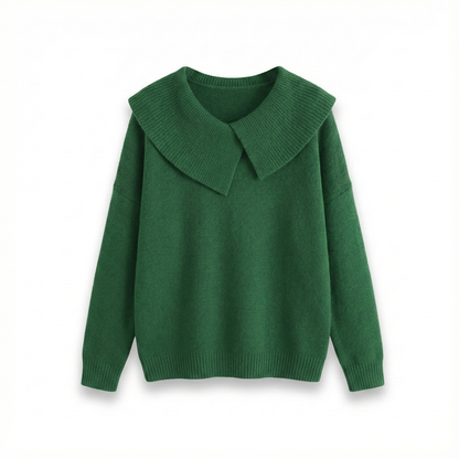 The Lucia Fold-Neck Jumper