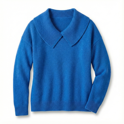 The Lucia Fold-Neck Jumper