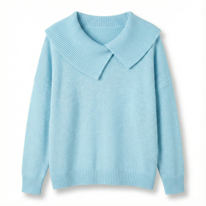 The Lucia Fold-Neck Jumper