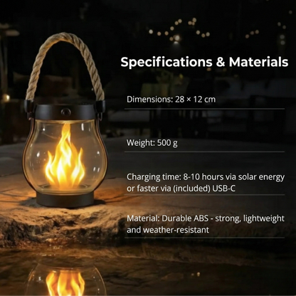 AuroraGlow Solar Lantern