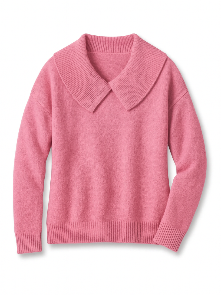 The Lucia Fold-Neck Jumper